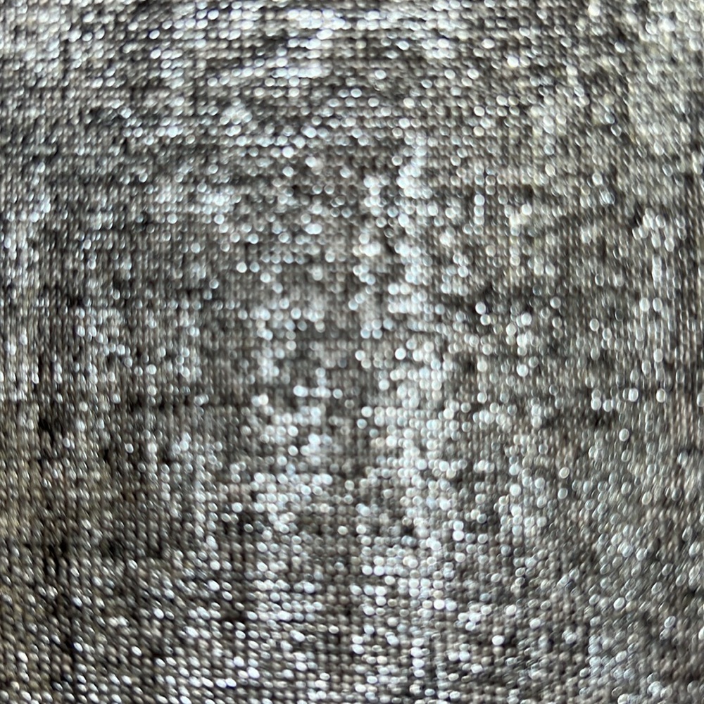 By Anthropologie Cary Dolman Sleeve Silver Faux Wrap Blouse Size Small - Picture 4 of 12